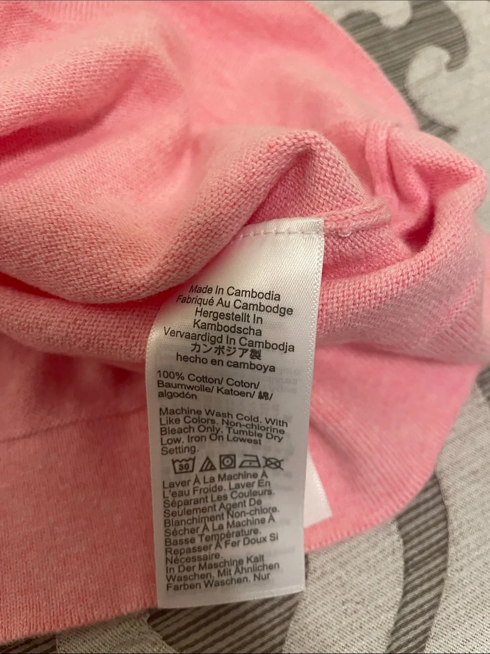 J. Crew Pink Ruffle-Trim Long Sleeve Size Medium